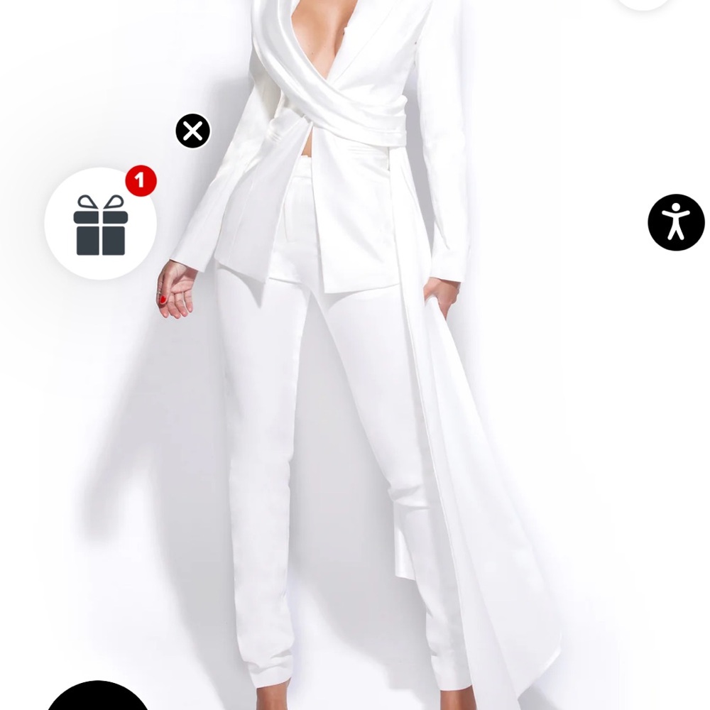 Miss Circle slim fit trousers
